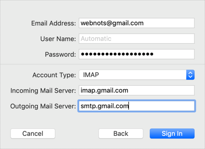 set up gmail for mac mail
